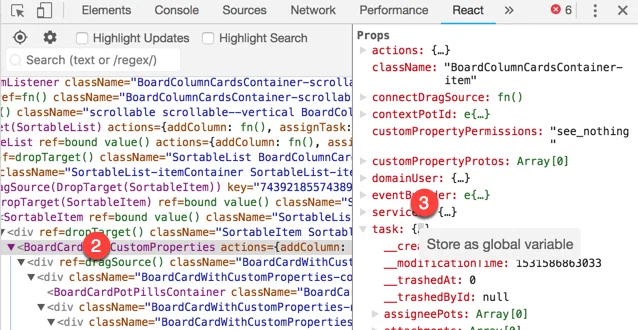 Step two and three, selecting a component and then right-clicking the indicator